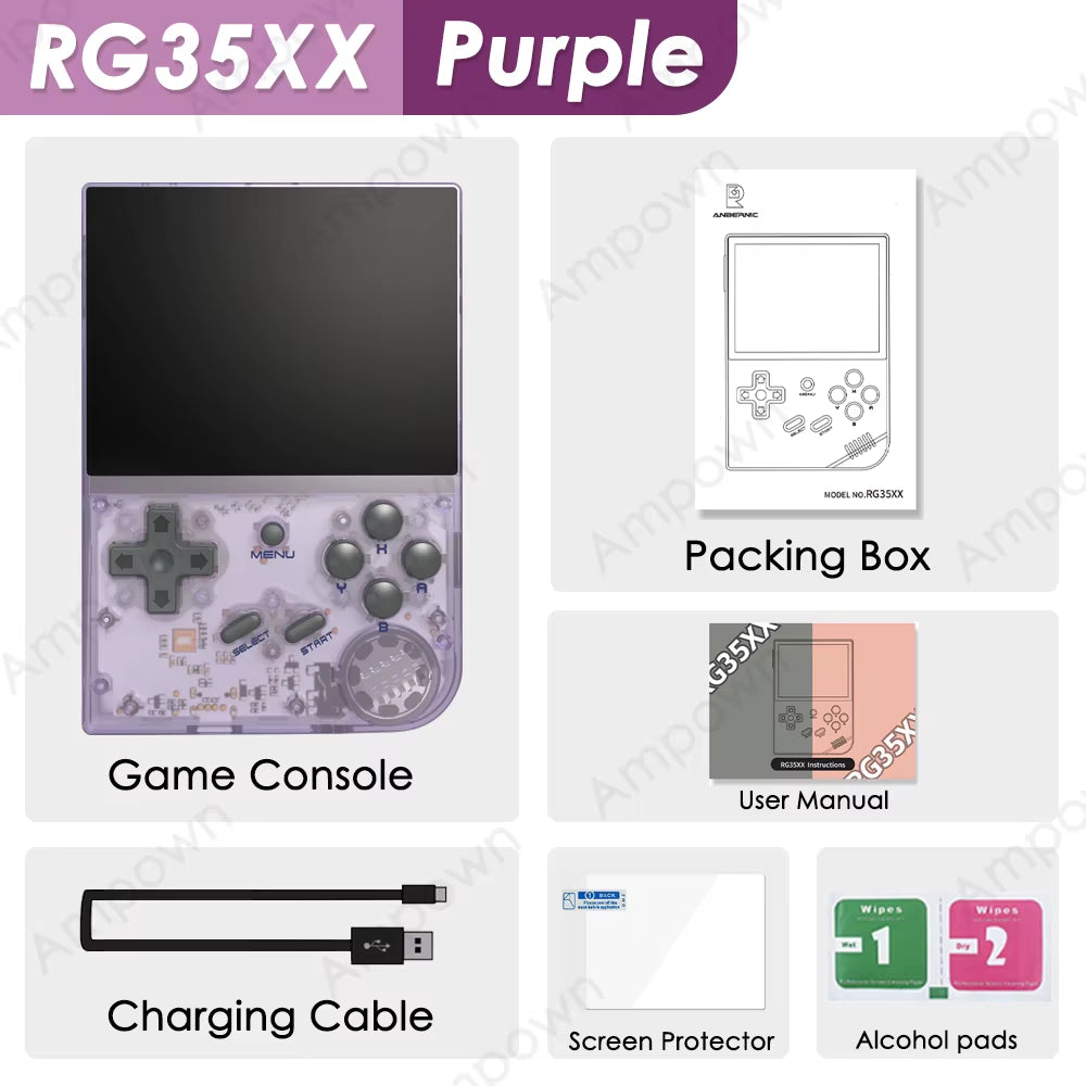 RG35XX Handheld Game Console H700 Processor 3.5'' IPS Screen Linux System Retro Portable Video Console 2024 New Model