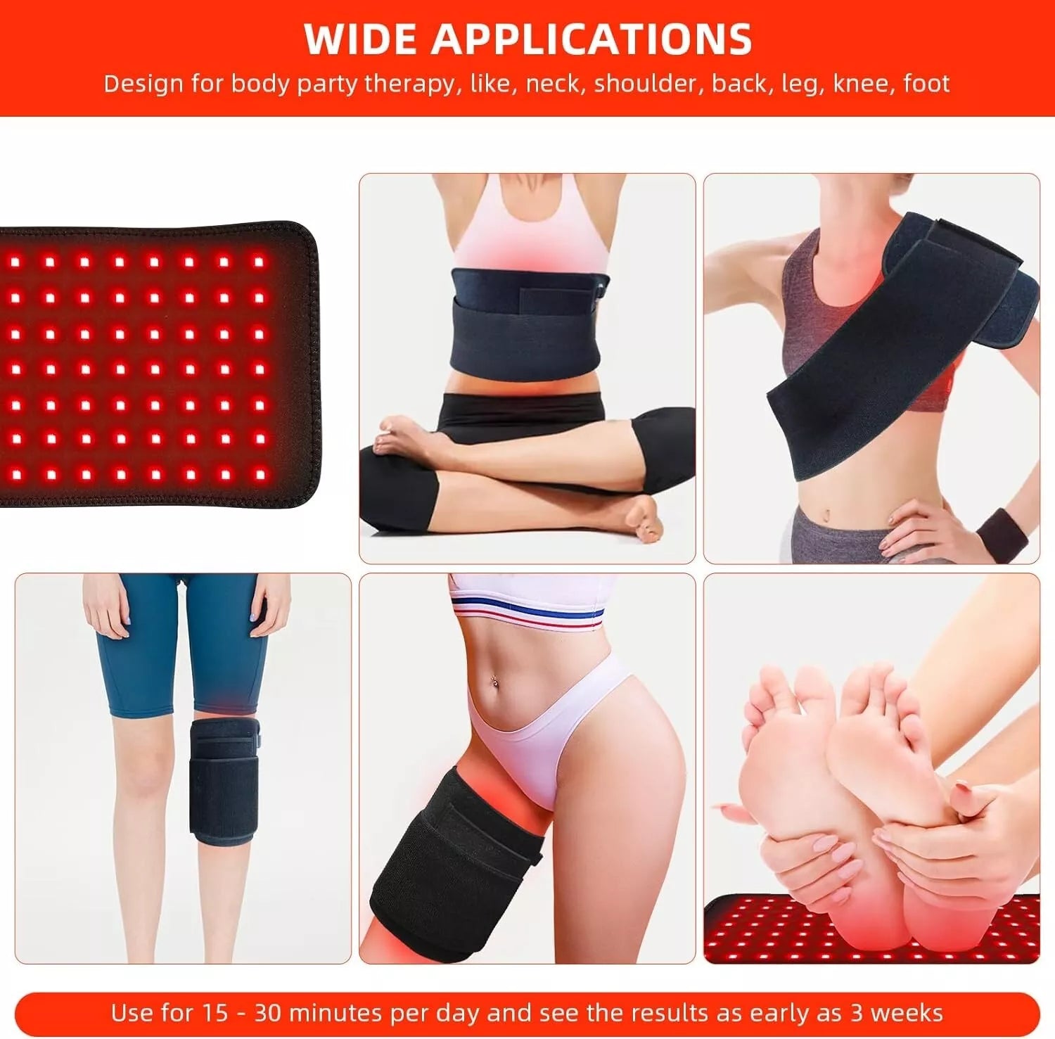 Deep Relief Red Light Therapy Pad