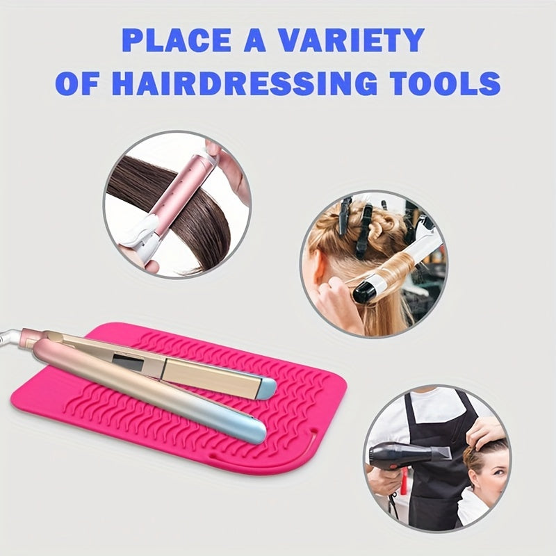 1pc Heat Resistant Silicone Hair Styling Mat