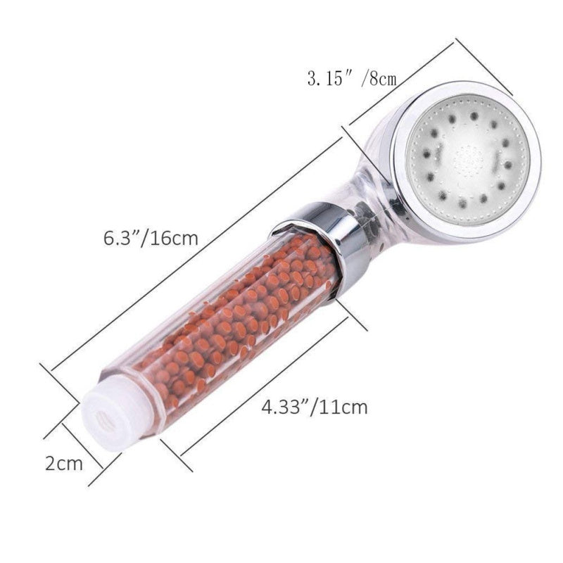 2pcs Color LED Portable Showerhead