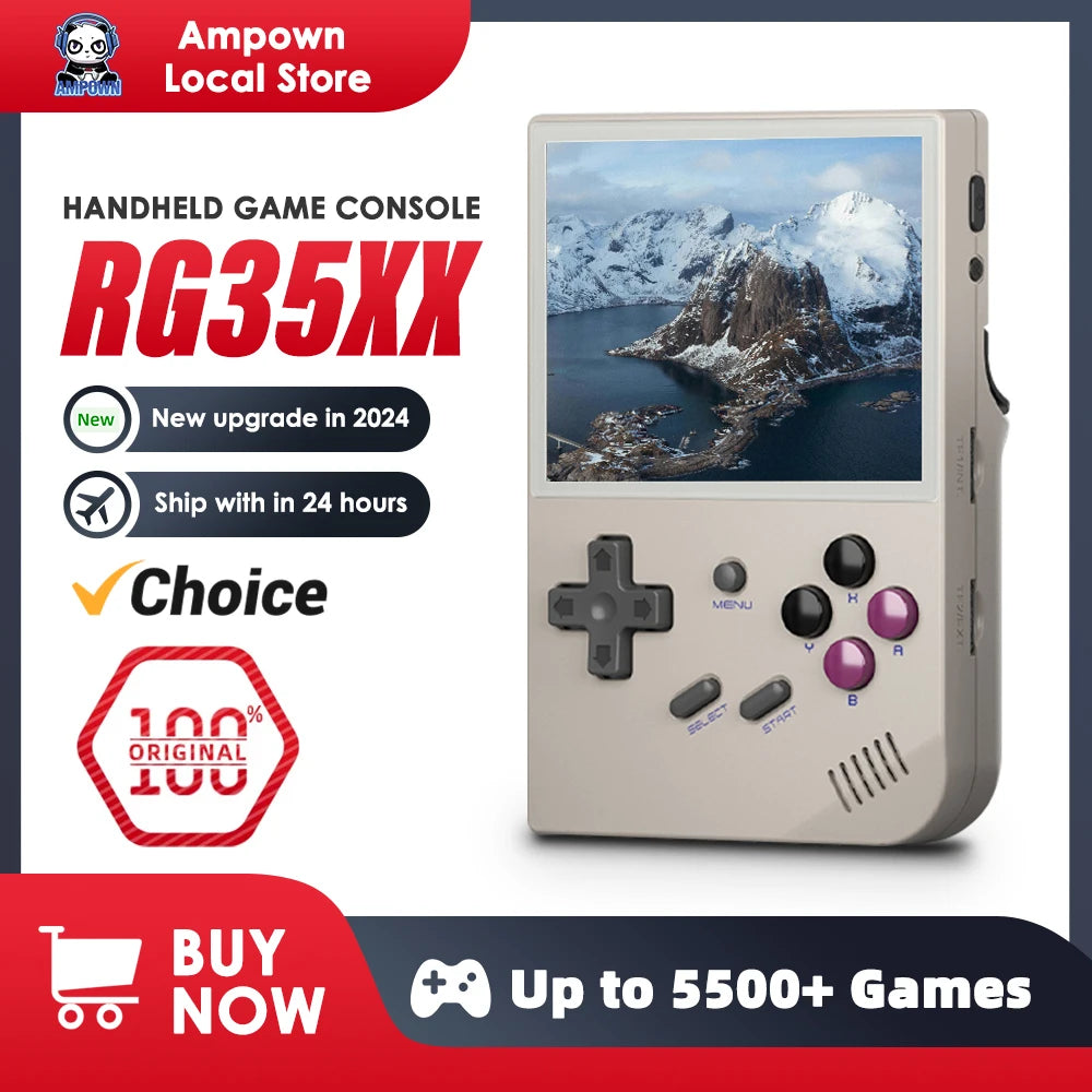 RG35XX Handheld Game Console H700 Processor 3.5'' IPS Screen Linux System Retro Portable Video Console 2024 New Model