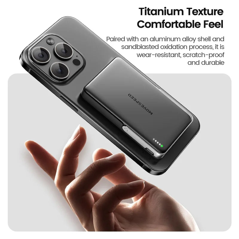 S10Pro Magnetic Power Bank 10000Mah Wireless Portable External Battery with Stand for Magsafe Powerbank for Iphone 16