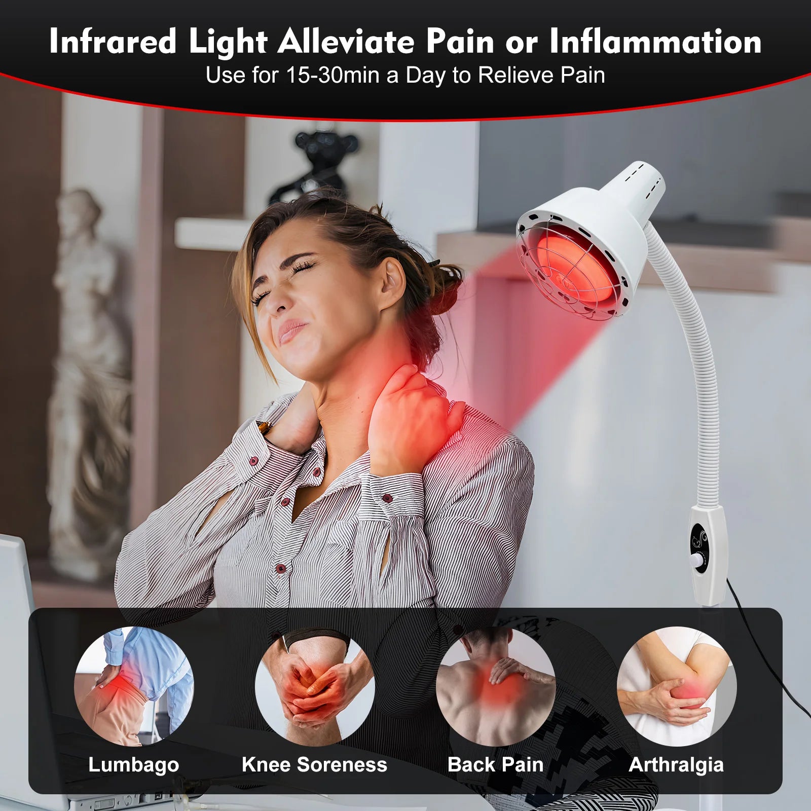 275W Infrared Heat Therapy Lamp