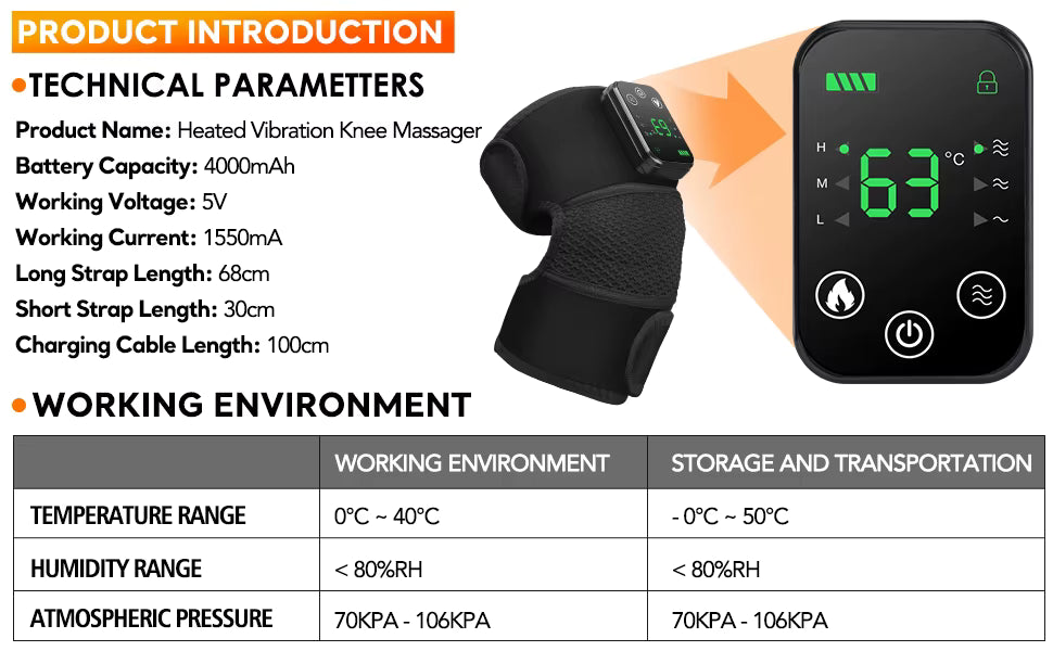 3-in-1 Heated Knee, Shoulder & Elbow Massager