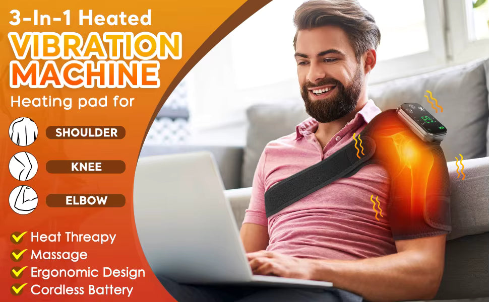 3-in-1 Heated Knee, Shoulder & Elbow Massager