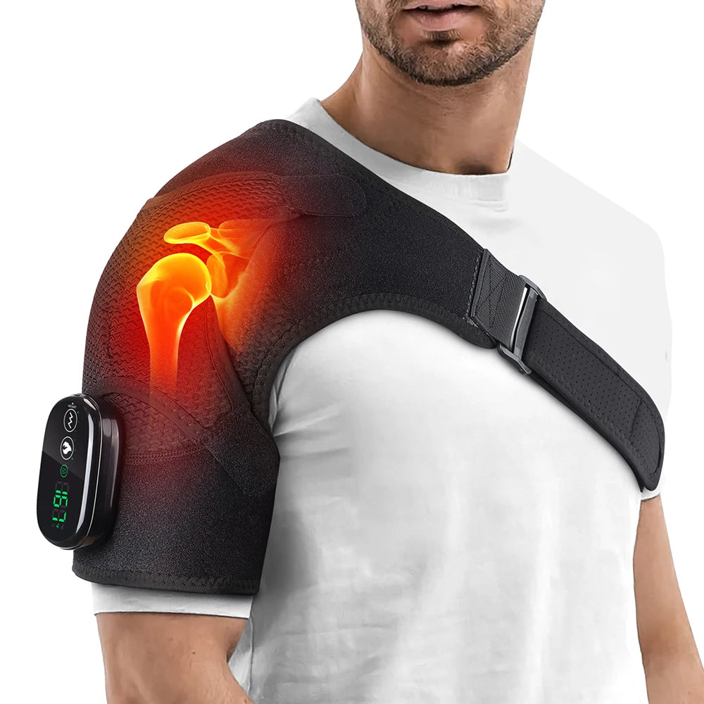 Heated Shoulder Massager Brace