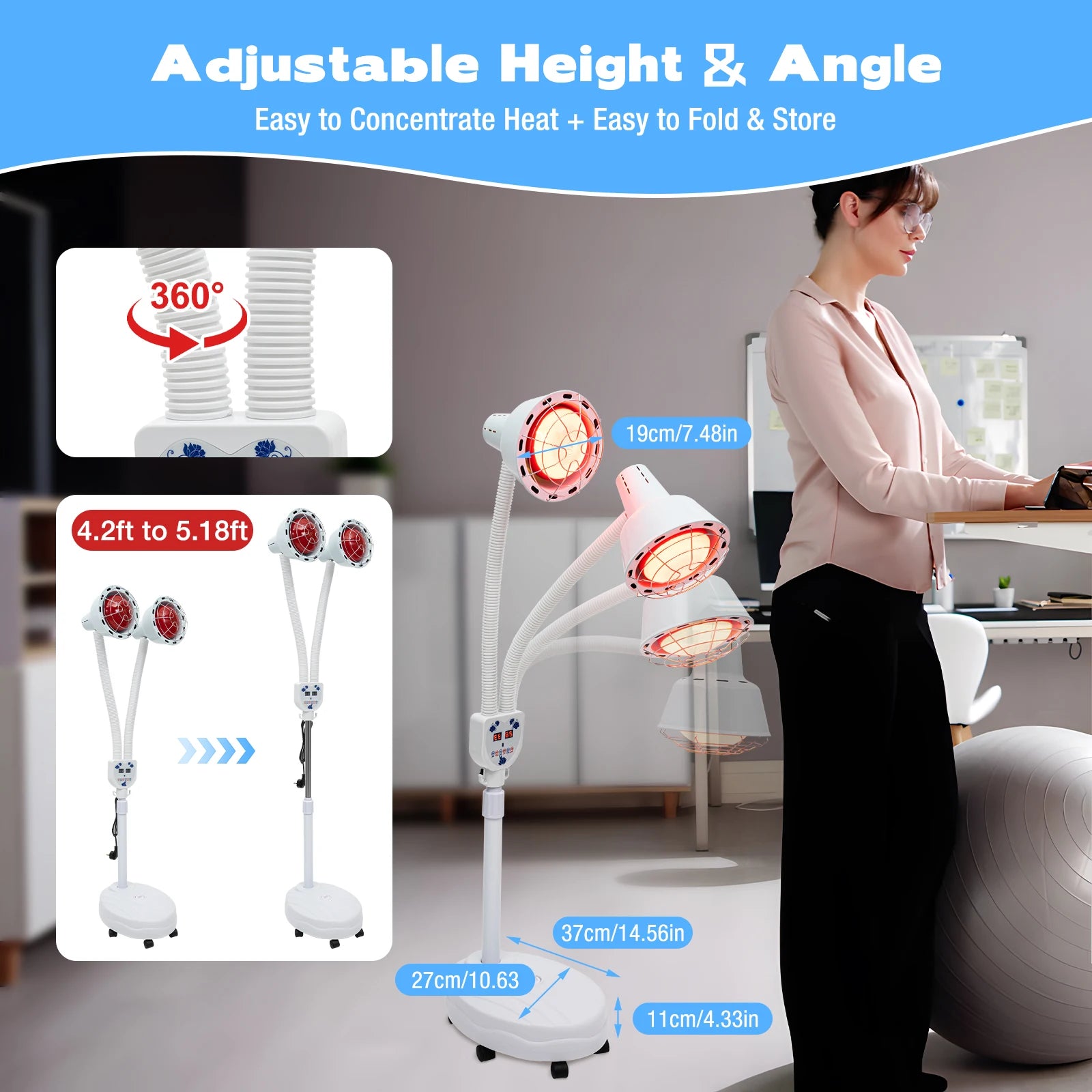 275W Infrared Heat Therapy Lamp