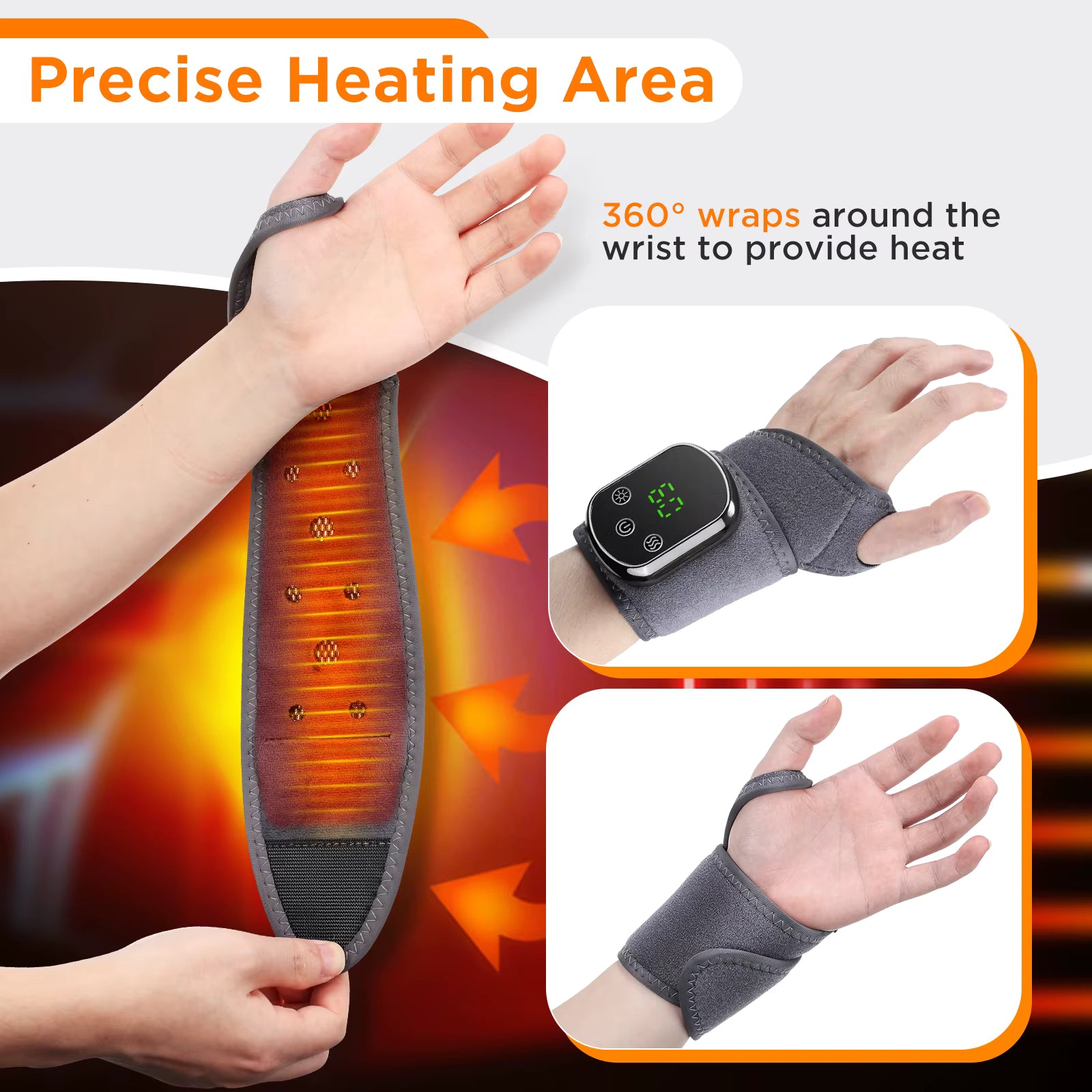 Electric Heating Ankle Massage Belt & Wrist Brace