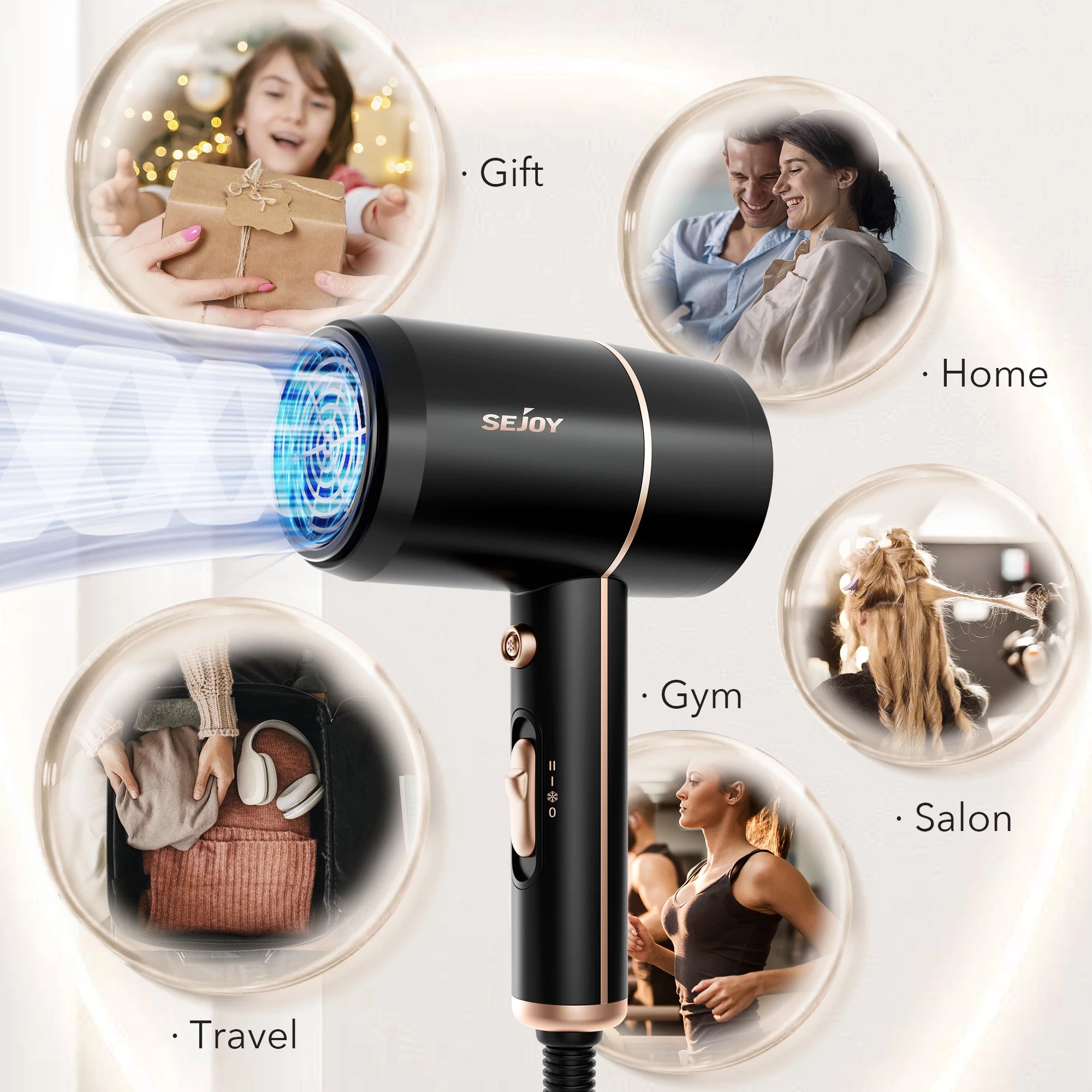 Sejoy 1800W Electric Hair Dryer