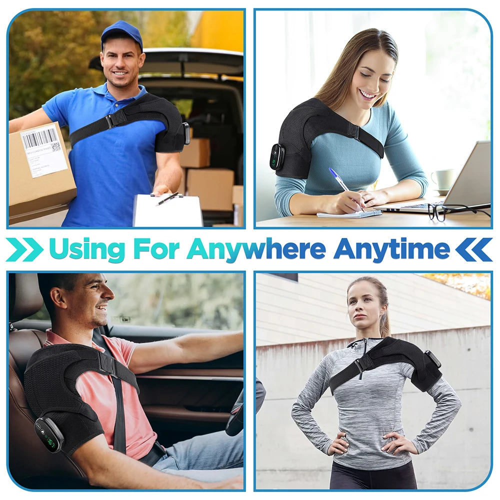 Heated Shoulder Massager Brace