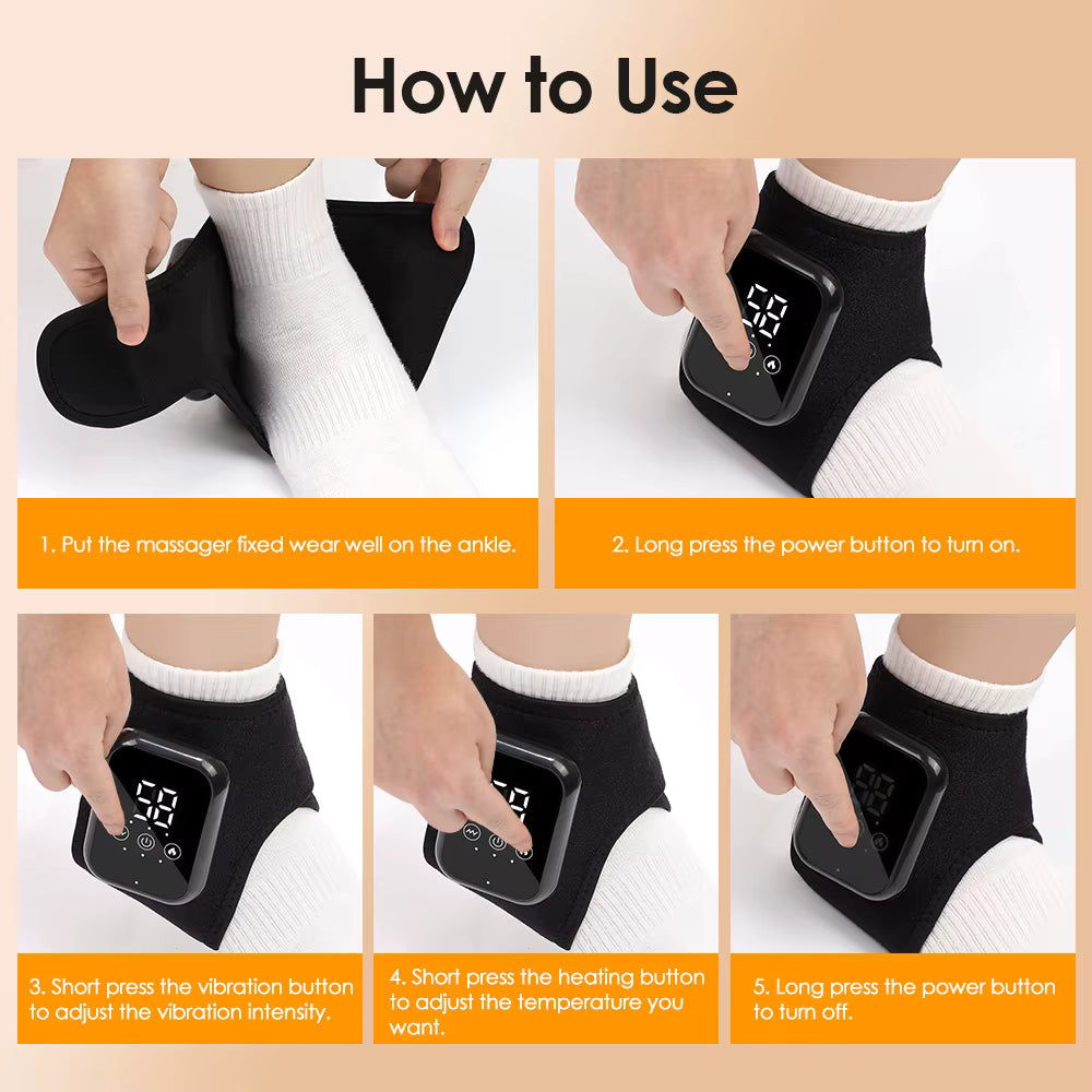 Electric Heating Ankle Massage Belt & Wrist Brace