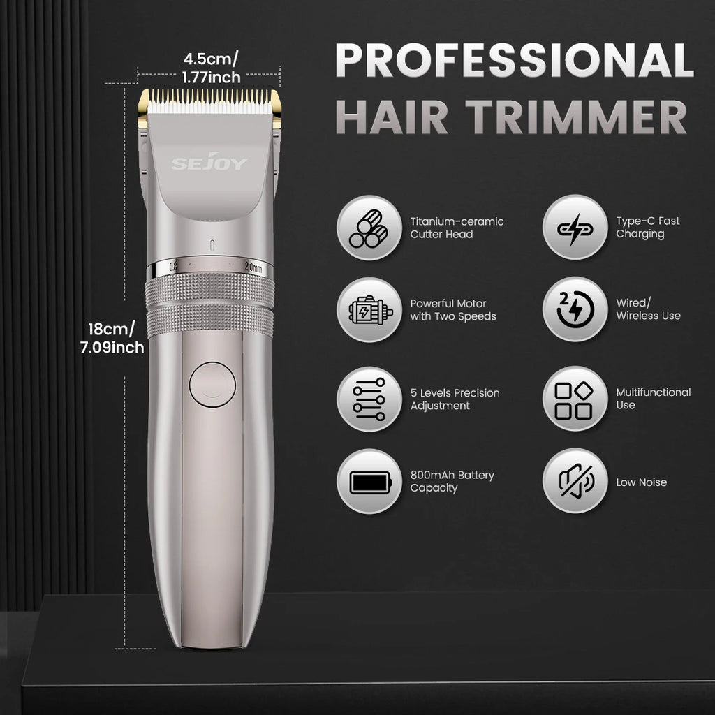 SEJOY Electric Hair Trimmer for Men