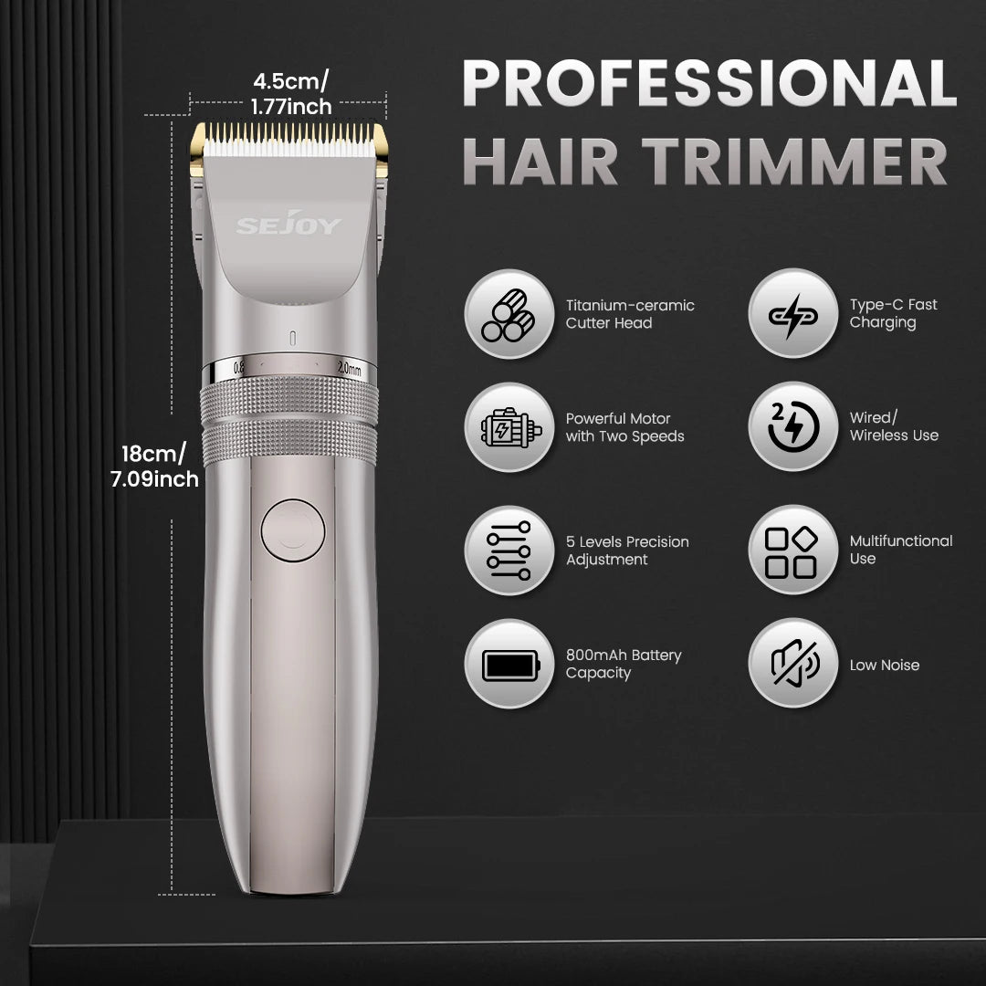 SEJOY Electric Hair Trimmer for Men