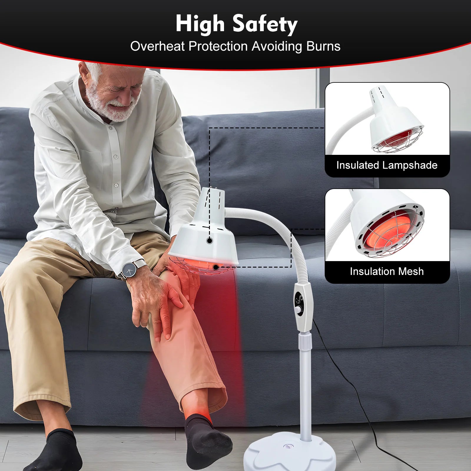 275W Infrared Heat Therapy Lamp