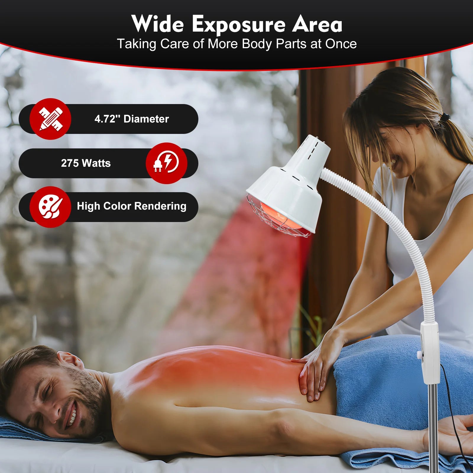 275W Infrared Heat Therapy Lamp