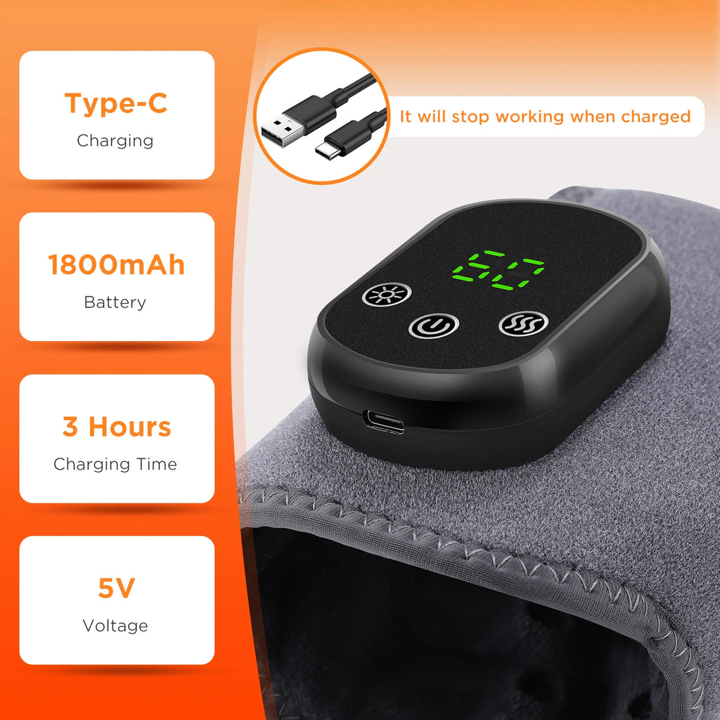 Heating Ankle Massage Belt Electric Hot Compress Vibration Massage Hand Wrist & Foot Ankle Guard Band Carpal Wrap Support Brace