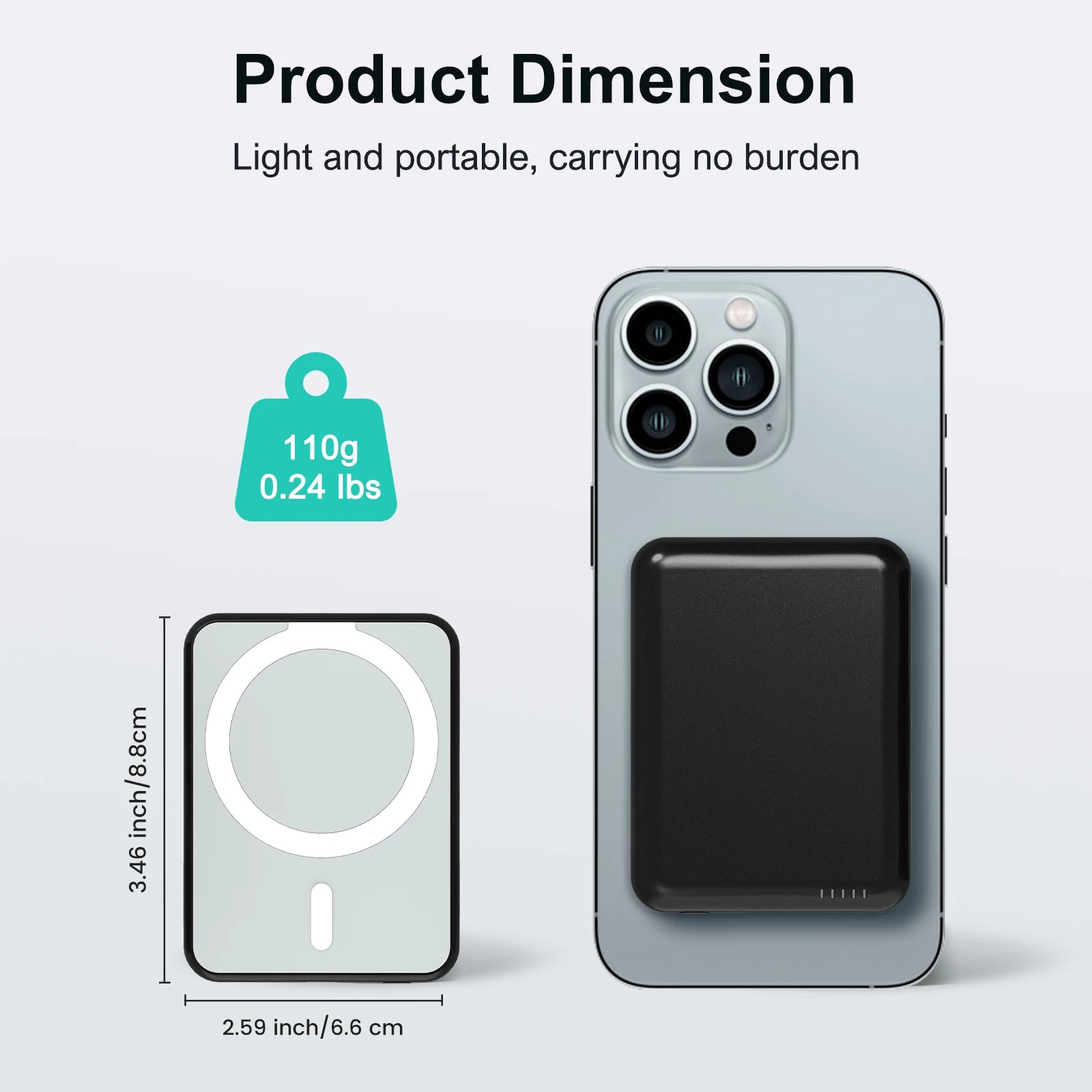 Magnetic 5000mAh Wireless Power Bank