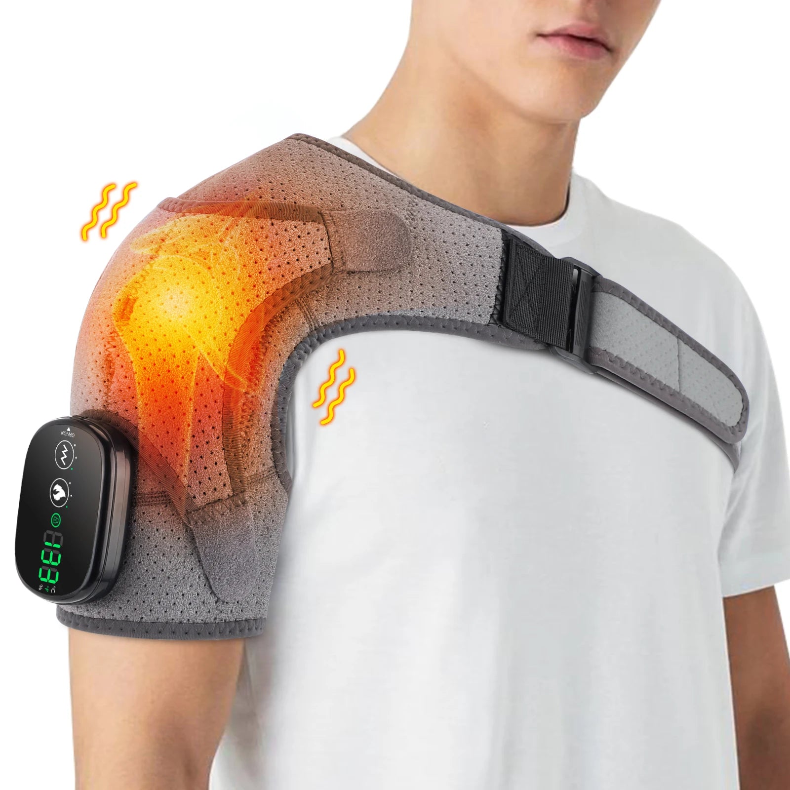 Heated Shoulder Massager Brace
