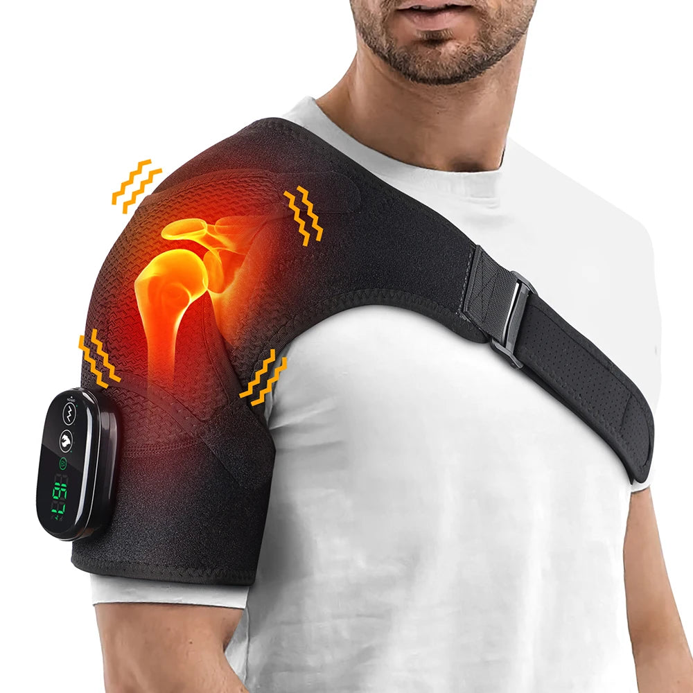 Heated Shoulder Massager Brace