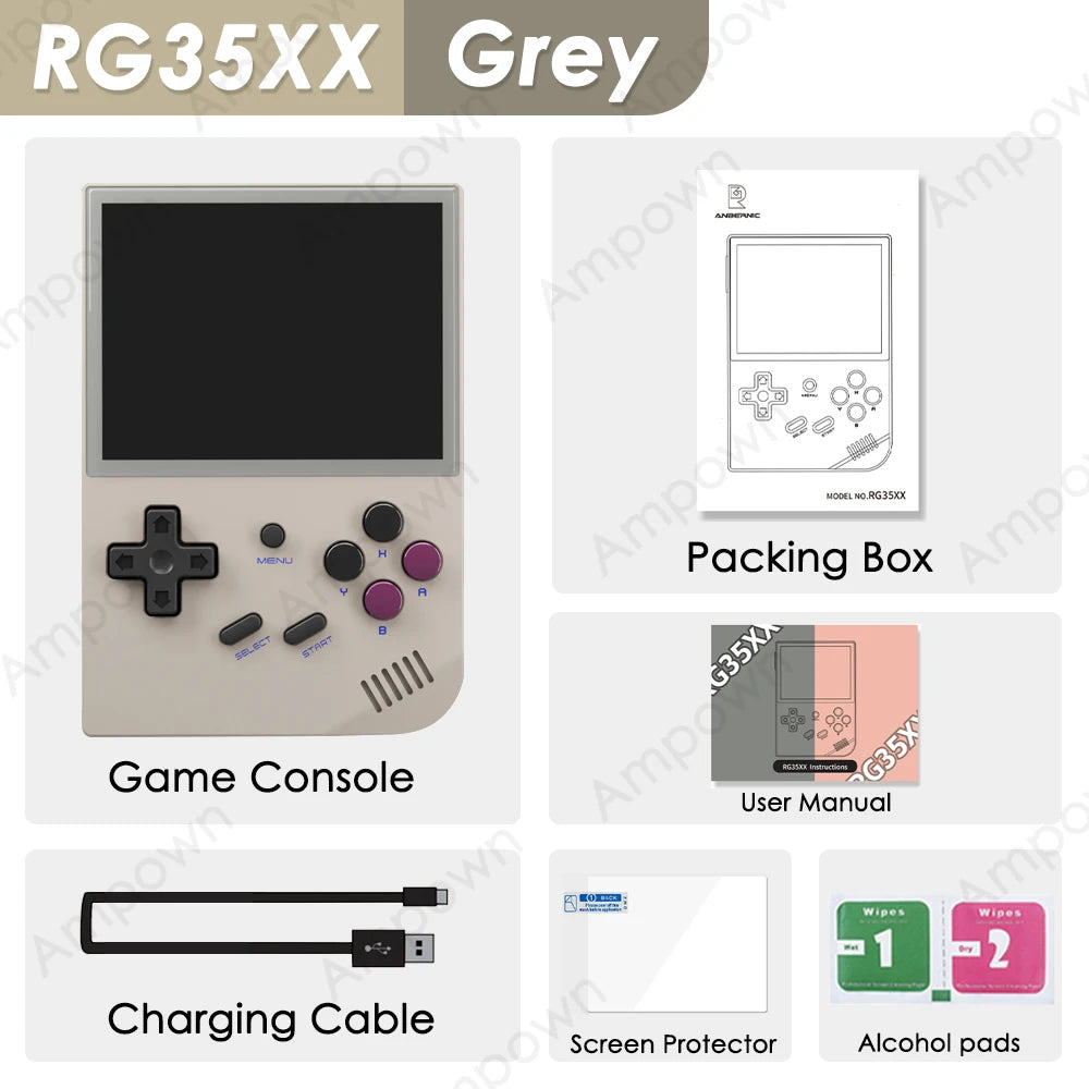 RG35XX Handheld Game Console H700 Processor 3.5'' IPS Screen Linux System Retro Portable Video Console 2024 New Model