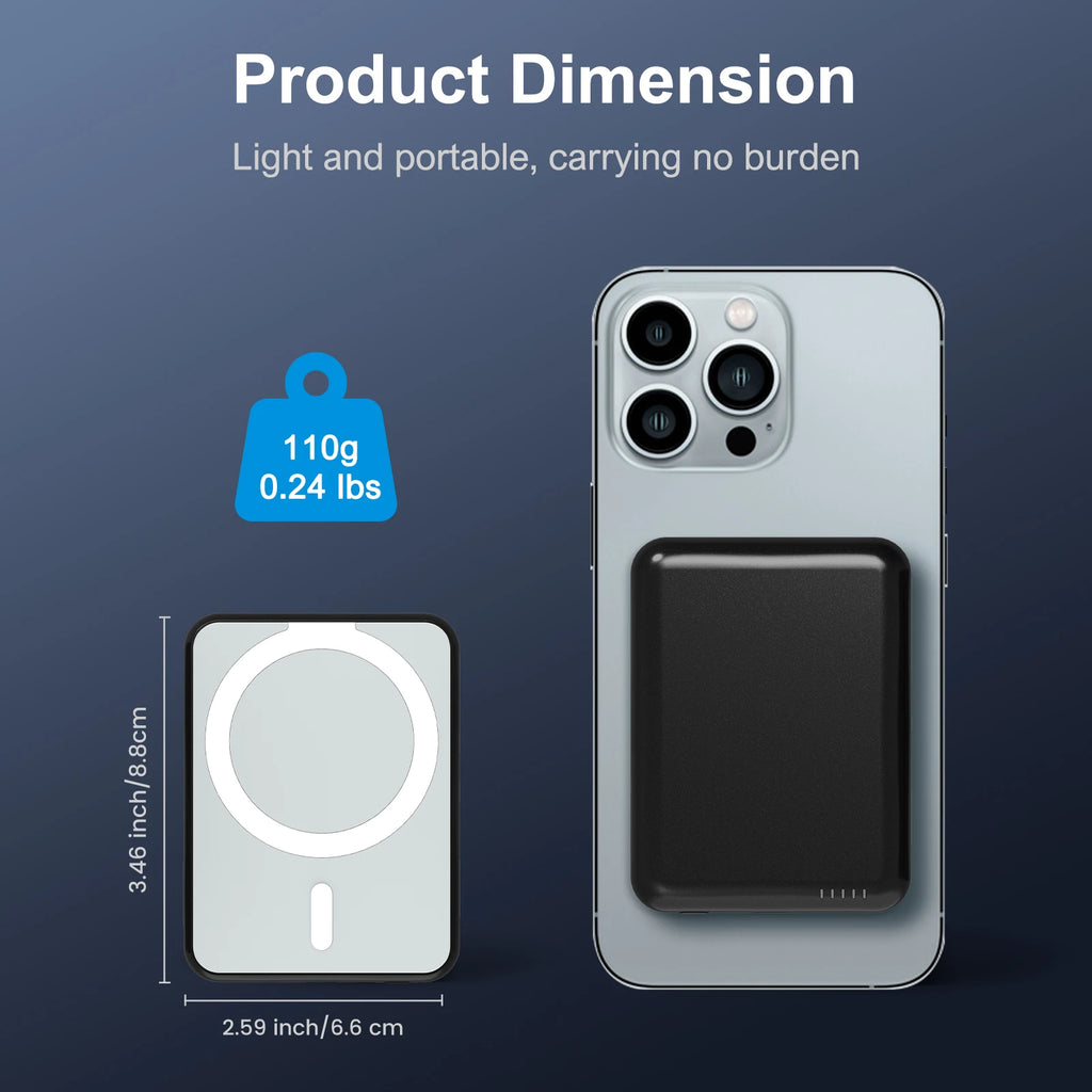 Magnetic 5000mAh Wireless Power Bank