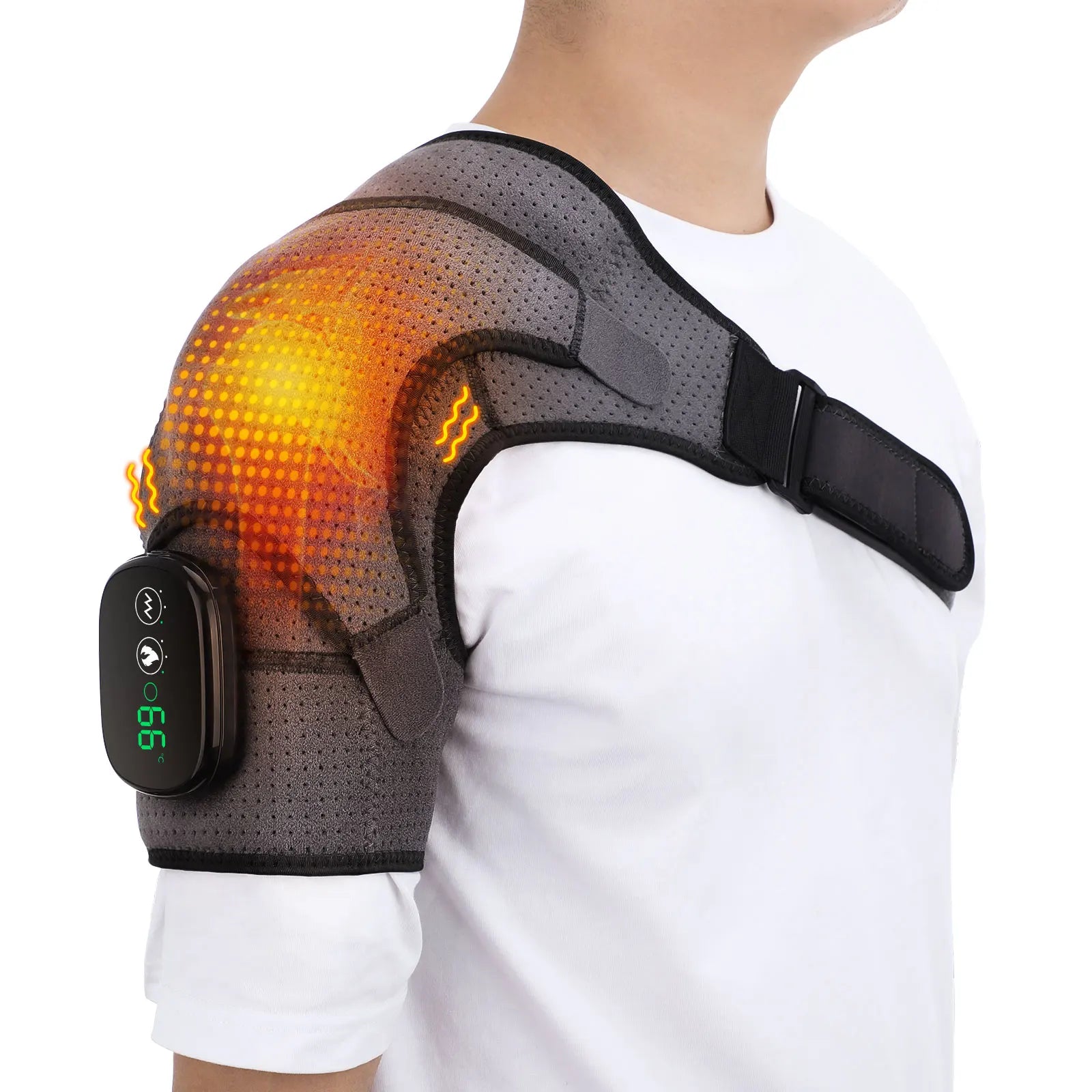 Heated Shoulder Massager Brace