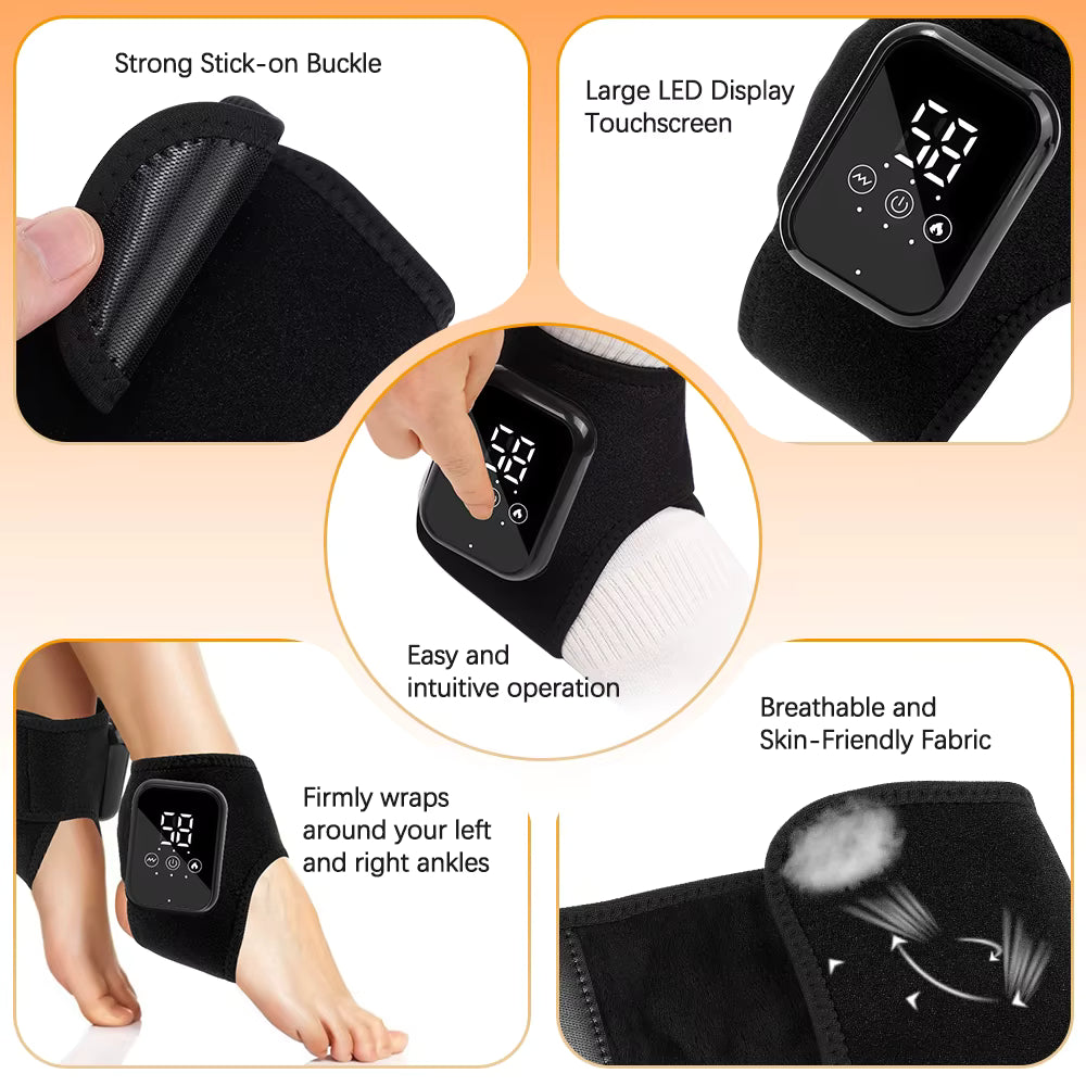 Electric Heating Ankle Massage Belt & Wrist Brace