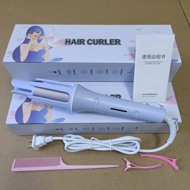 New Anion Automatic Hair Curler Fluffy Chicken Rolls Hair Curler Dormitory Portable Mini Electric Curler Long Lasting Curly Hair