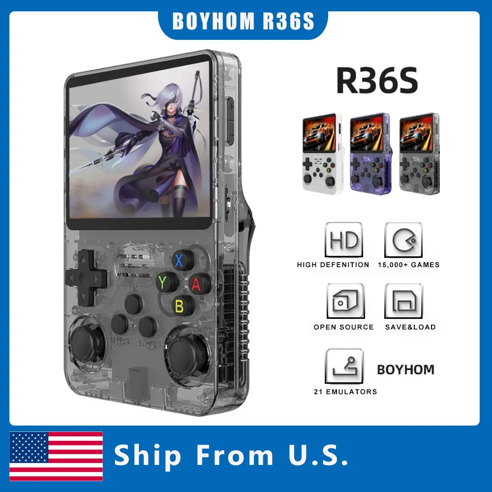 R36S Retro Handheld Game Console