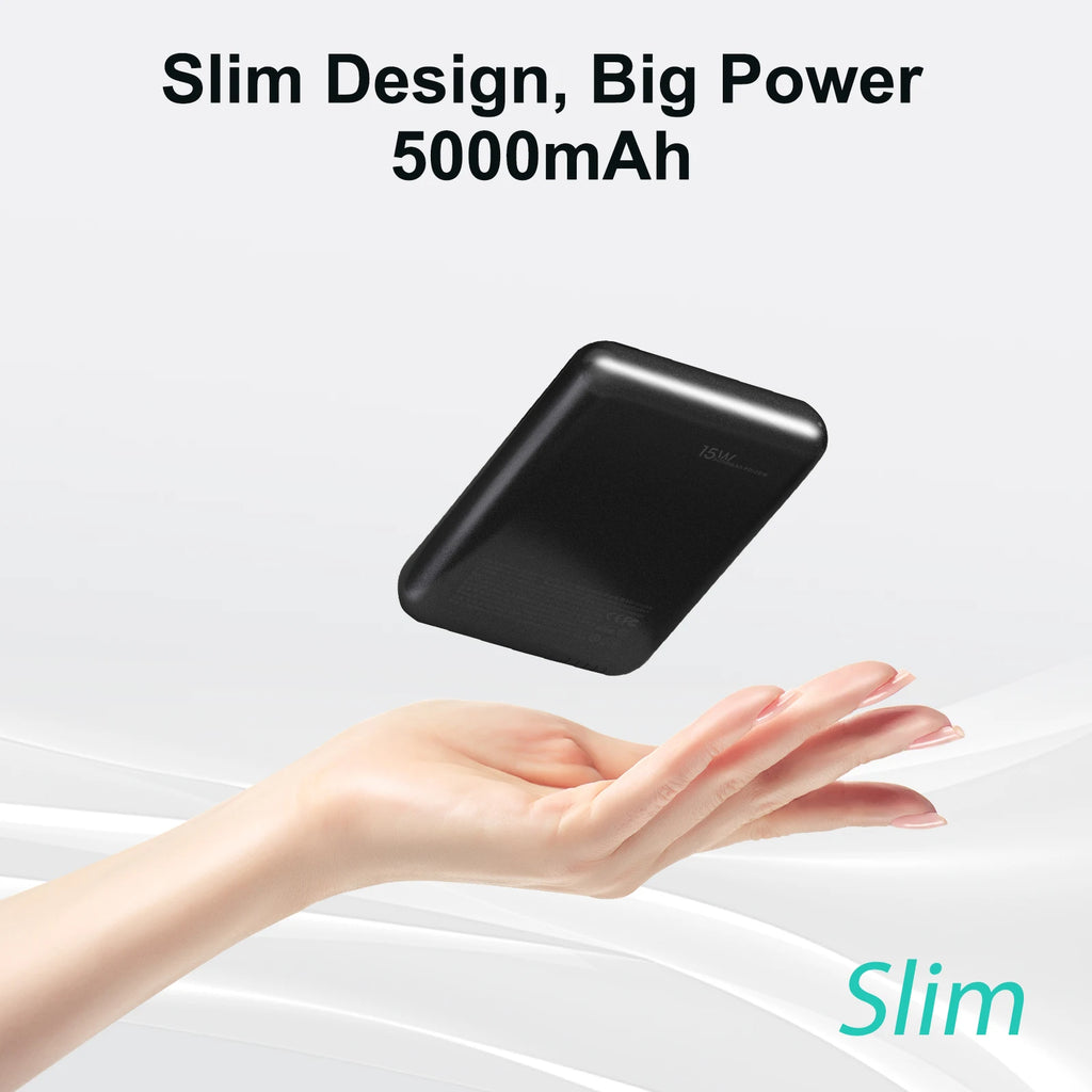 Magnetic 5000mAh Wireless Power Bank