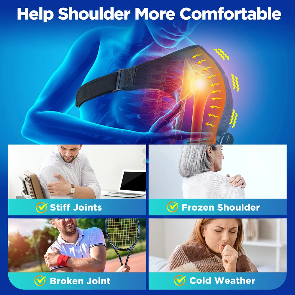 Heated Shoulder Massager Brace
